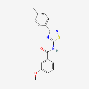 3-methoxy-N-[3-(4-methylphenyl)-1,2,4-thiadiazol-5-yl]benzamide