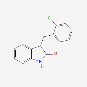 3-[(2-Chlorophenyl)methyl]-2,3-dihydro-1H-indol-2-one