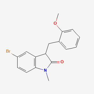 5-bromo-3-(2-methoxybenzyl)-1-methyl-1,3-dihydro-2H-indol-2-one