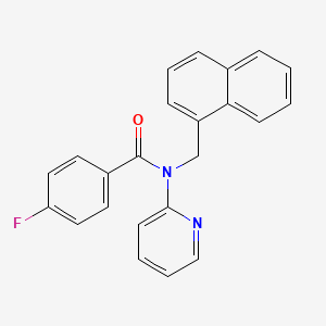 4-fluoro-N-(naphthalen-1-ylmethyl)-N-(pyridin-2-yl)benzamide