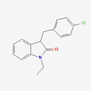 3-(4-chlorobenzyl)-1-ethyl-1,3-dihydro-2H-indol-2-one