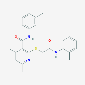 4,6-dimethyl-N-(3-methylphenyl)-2-({2-[(2-methylphenyl)amino]-2-oxoethyl}sulfanyl)pyridine-3-carboxamide