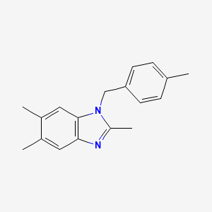 2,5,6-trimethyl-1-(4-methylbenzyl)-1H-benzimidazole