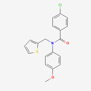 4-chloro-N-(4-methoxyphenyl)-N-(thiophen-2-ylmethyl)benzamide