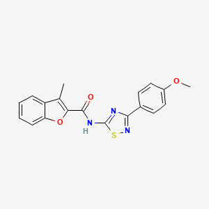 N-[3-(4-methoxyphenyl)-1,2,4-thiadiazol-5-yl]-3-methyl-1-benzofuran-2-carboxamide