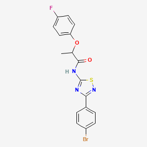 N-[3-(4-bromophenyl)-1,2,4-thiadiazol-5-yl]-2-(4-fluorophenoxy)propanamide