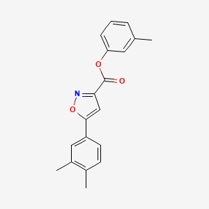 3-Methylphenyl 5-(3,4-dimethylphenyl)-1,2-oxazole-3-carboxylate