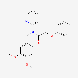 N-(3,4-dimethoxybenzyl)-2-phenoxy-N-(pyridin-2-yl)acetamide