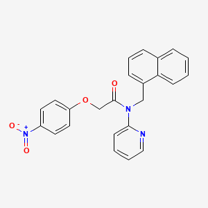 N-(naphthalen-1-ylmethyl)-2-(4-nitrophenoxy)-N-(pyridin-2-yl)acetamide