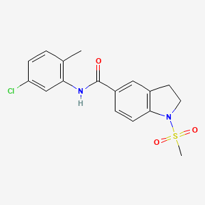 N-(5-chloro-2-methylphenyl)-1-(methylsulfonyl)-2,3-dihydro-1H-indole-5-carboxamide