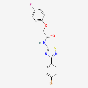 molecular formula C16H11BrFN3O2S B11366730 N-[3-(4-bromophenyl)-1,2,4-thiadiazol-5-yl]-2-(4-fluorophenoxy)acetamide 