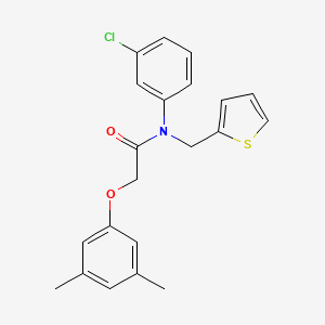 N-(3-chlorophenyl)-2-(3,5-dimethylphenoxy)-N-(thiophen-2-ylmethyl)acetamide