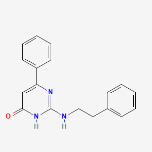 6-Phenyl-2-[(2-phenylethyl)amino]-3,4-dihydropyrimidin-4-one