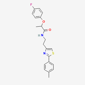 2-(4-fluorophenoxy)-N-{2-[2-(4-methylphenyl)-1,3-thiazol-4-yl]ethyl}propanamide