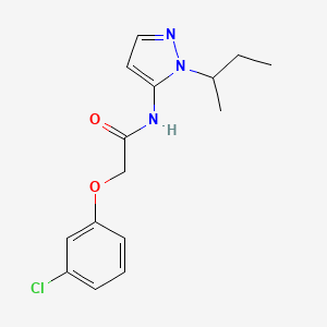 N-[1-(butan-2-yl)-1H-pyrazol-5-yl]-2-(3-chlorophenoxy)acetamide