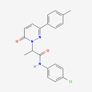 N-(4-chlorophenyl)-2-(6-oxo-3-(p-tolyl)pyridazin-1(6H)-yl)propanamide