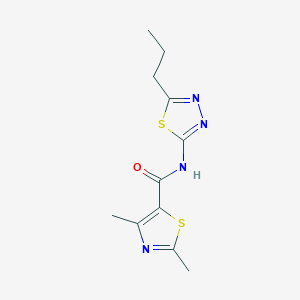 2,4-dimethyl-N-(5-propyl-1,3,4-thiadiazol-2-yl)-1,3-thiazole-5-carboxamide