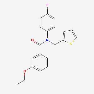 3-ethoxy-N-(4-fluorophenyl)-N-(thiophen-2-ylmethyl)benzamide