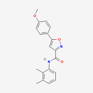 molecular formula C19H18N2O3 B11366916 N-(2,3-dimethylphenyl)-5-(4-methoxyphenyl)-1,2-oxazole-3-carboxamide 