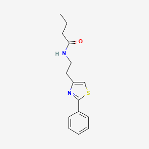 N-[2-(2-phenyl-1,3-thiazol-4-yl)ethyl]butanamide