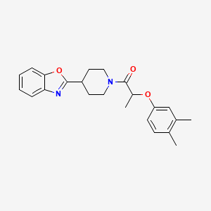 1-[4-(1,3-Benzoxazol-2-yl)piperidin-1-yl]-2-(3,4-dimethylphenoxy)propan-1-one