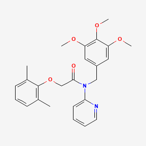 2-(2,6-dimethylphenoxy)-N-(pyridin-2-yl)-N-(3,4,5-trimethoxybenzyl)acetamide