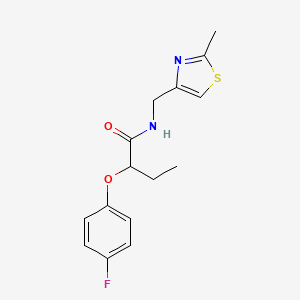 2-(4-fluorophenoxy)-N-[(2-methyl-1,3-thiazol-4-yl)methyl]butanamide