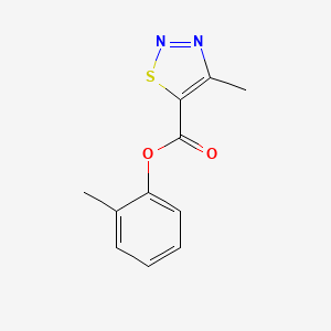 molecular formula C11H10N2O2S B11366999 2-Methylphenyl 4-methyl-1,2,3-thiadiazole-5-carboxylate 