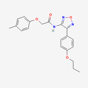 molecular formula C20H21N3O4 B11367029 2-(4-methylphenoxy)-N-[4-(4-propoxyphenyl)-1,2,5-oxadiazol-3-yl]acetamide 