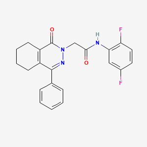 molecular formula C22H19F2N3O2 B11367058 N-(2,5-difluorophenyl)-2-(1-oxo-4-phenyl-5,6,7,8-tetrahydrophthalazin-2(1H)-yl)acetamide 