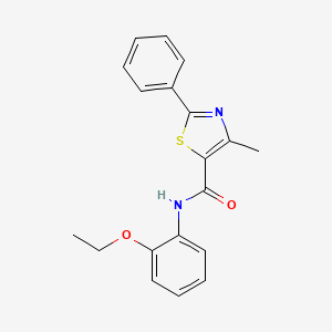 N-(2-ethoxyphenyl)-4-methyl-2-phenyl-1,3-thiazole-5-carboxamide