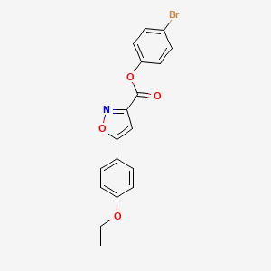 4-Bromophenyl 5-(4-ethoxyphenyl)-1,2-oxazole-3-carboxylate