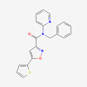 N-benzyl-N-(pyridin-2-yl)-5-(thiophen-2-yl)-1,2-oxazole-3-carboxamide