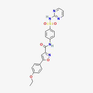 5-(4-ethoxyphenyl)-N-[4-(pyrimidin-2-ylsulfamoyl)phenyl]-1,2-oxazole-3-carboxamide