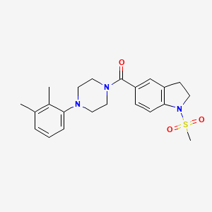 [4-(2,3-dimethylphenyl)piperazin-1-yl][1-(methylsulfonyl)-2,3-dihydro-1H-indol-5-yl]methanone