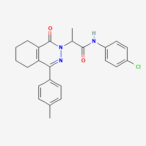 N-(4-chlorophenyl)-2-[4-(4-methylphenyl)-1-oxo-5,6,7,8-tetrahydrophthalazin-2(1H)-yl]propanamide