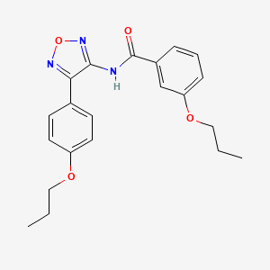 3-propoxy-N-[4-(4-propoxyphenyl)-1,2,5-oxadiazol-3-yl]benzamide