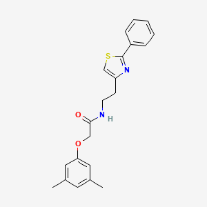 molecular formula C21H22N2O2S B11367247 2-(3,5-dimethylphenoxy)-N-[2-(2-phenyl-1,3-thiazol-4-yl)ethyl]acetamide 