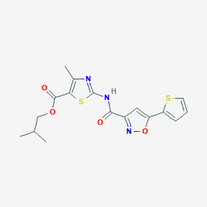 2-Methylpropyl 4-methyl-2-({[5-(thiophen-2-yl)-1,2-oxazol-3-yl]carbonyl}amino)-1,3-thiazole-5-carboxylate