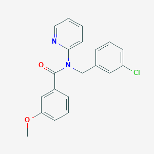 N-(3-chlorobenzyl)-3-methoxy-N-(pyridin-2-yl)benzamide