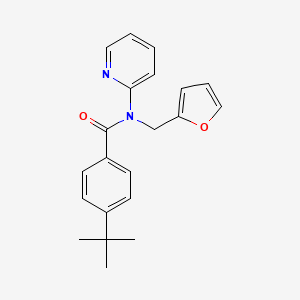 molecular formula C21H22N2O2 B11367269 4-tert-butyl-N-(furan-2-ylmethyl)-N-(pyridin-2-yl)benzamide 