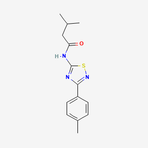 molecular formula C14H17N3OS B11367276 3-methyl-N-[3-(4-methylphenyl)-1,2,4-thiadiazol-5-yl]butanamide 