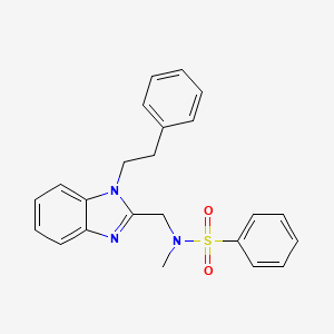 N-methyl-N-{[1-(2-phenylethyl)-1H-benzimidazol-2-yl]methyl}benzenesulfonamide