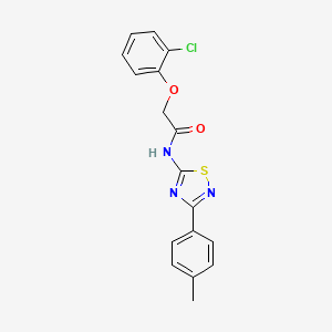 2-(2-chlorophenoxy)-N-[3-(4-methylphenyl)-1,2,4-thiadiazol-5-yl]acetamide