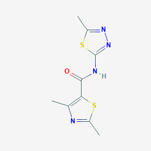 2,4-dimethyl-N-(5-methyl-1,3,4-thiadiazol-2-yl)-1,3-thiazole-5-carboxamide