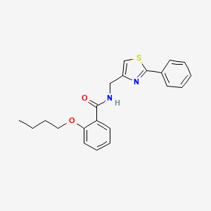 2-butoxy-N-[(2-phenyl-1,3-thiazol-4-yl)methyl]benzamide