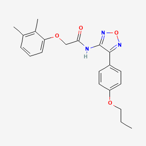 2-(2,3-dimethylphenoxy)-N-[4-(4-propoxyphenyl)-1,2,5-oxadiazol-3-yl]acetamide