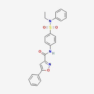 N-{4-[ethyl(phenyl)sulfamoyl]phenyl}-5-phenyl-1,2-oxazole-3-carboxamide