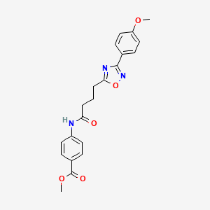 Methyl 4-({4-[3-(4-methoxyphenyl)-1,2,4-oxadiazol-5-yl]butanoyl}amino)benzoate