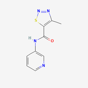 molecular formula C9H8N4OS B11367502 4-methyl-N-(pyridin-3-yl)-1,2,3-thiadiazole-5-carboxamide 